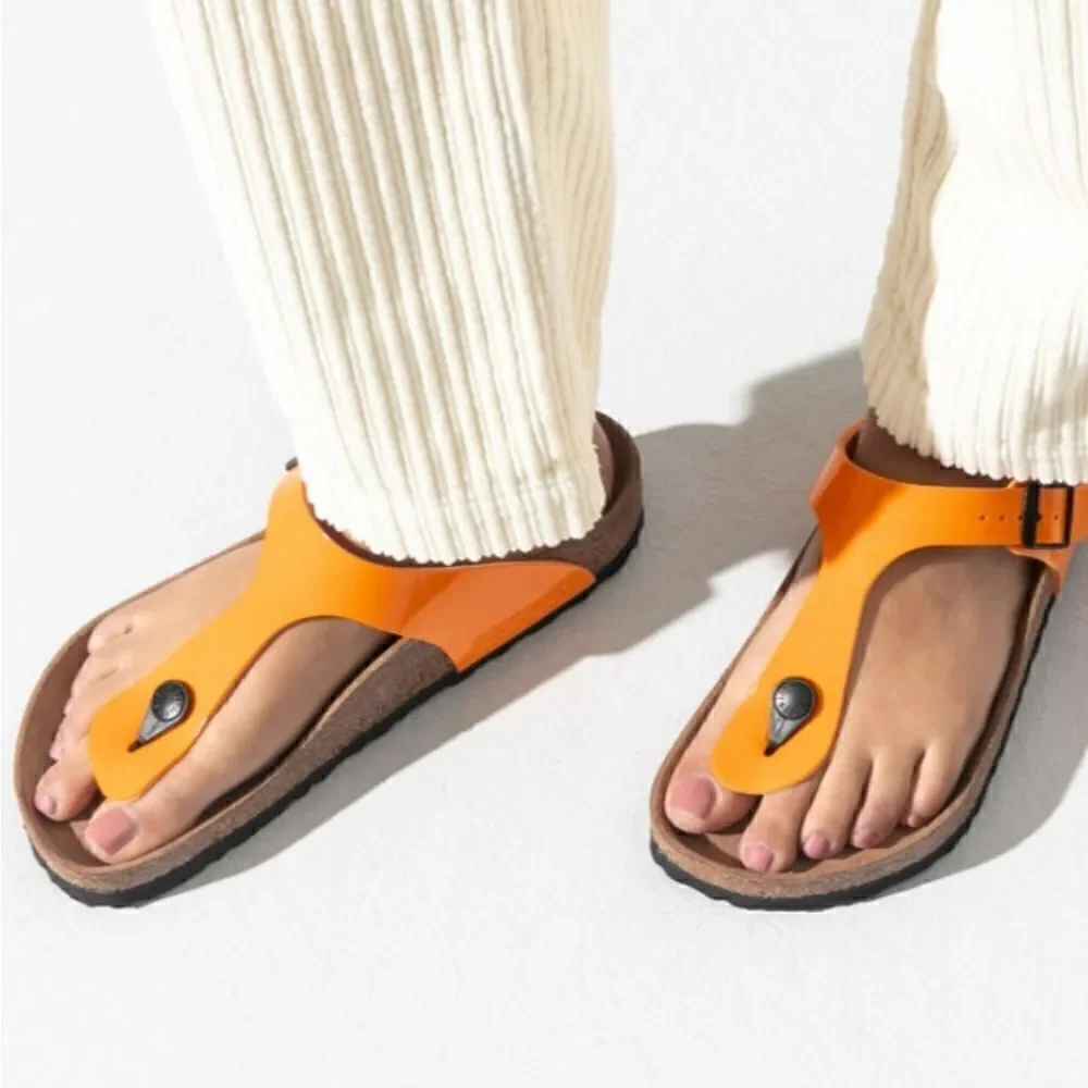 Birkenstock Gizeh Sandal Patent Marygold - Picture 4 of 8